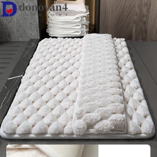 DONOVAN法蘭絨毛茸茸的浴室墊,加厚舒服的毛絨浴室地毯,普遍的多用途透氣的浴室吸水地墊臥室