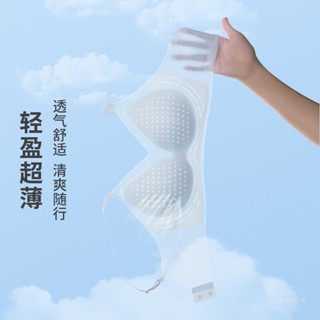 【Miko日記】夏季超薄無痕透氣果凍條軟支撐上託聚攏無鋼圈內衣女文胸女士胸罩