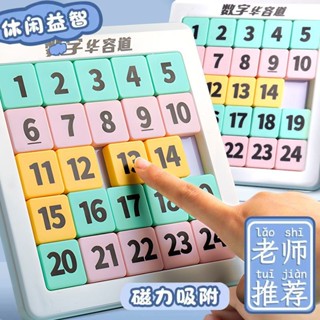 拼圖數字華融道磁性九格數獨6至12歲益智玩具益智益智數字華容道磁力九宮格數獨6到12歲益智玩具動腦兒童學生玩具5.28