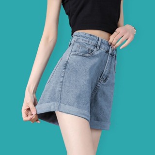 夏季新款 高腰顯瘦 小個子 短褲 牛仔短褲 寬褲 褲子 女裝 大尺碼 闊腿褲 diff 牛仔短褲女 A字短褲 女生褲子