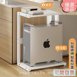 可開發票主機託架臺式電腦列印機一體置物架辦公室落地雙層機箱底座小架子 主機架 電腦主機架 臺式電腦主機託架 主機移動底座