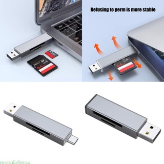 Moonlightyaa USB C 型存儲卡讀卡器,適用於卡電腦筆記本電腦配件