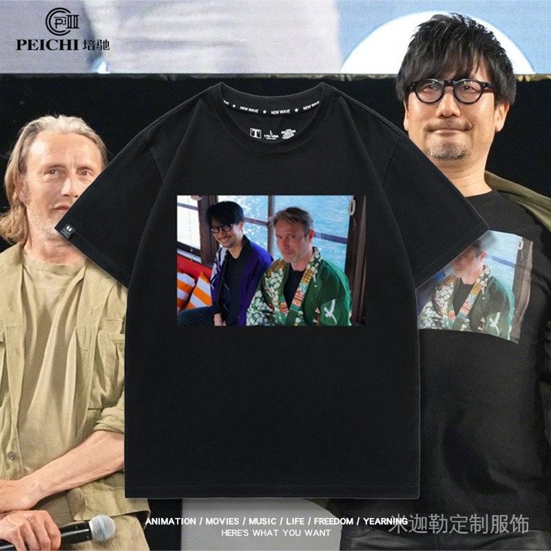 PS5遊戲小島秀夫聯名死亡擱淺漢尼拔叔2024大阪漫展衕款短袖T恤