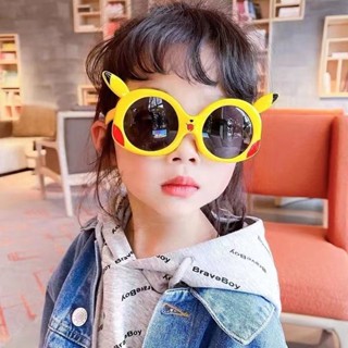兒童眼鏡可愛皮卡丘墨鏡防紫外線寶寶護眼太陽鏡個性潮流男女童潮