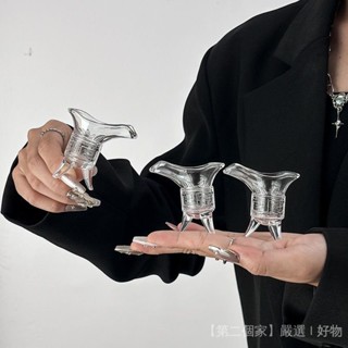 【一週內1700+人拚單】2錢帝王盃冰美式拿鐵咖啡盃Ins風創意搞怪三足爵盃玻璃盃酒盃