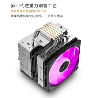 快速出貨*JIUSHARK九鯊JF500Ruby不擋記憶體CPU散熱器雙塔雙風扇5熱管15代AMD