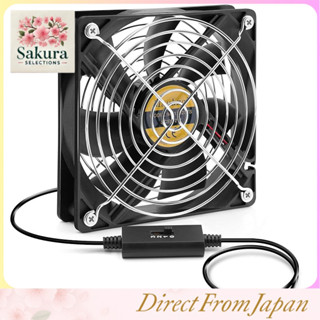Mauknci USB風扇 3段階風量調整 5V 靜音 12cm USB冷卻風扇 長時間執行可用於PS4遊戲機等冷卻用途