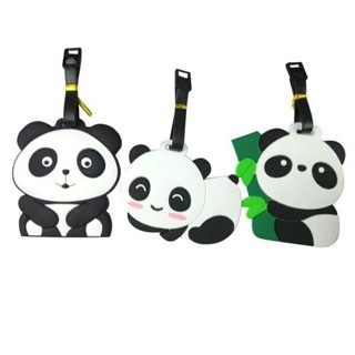 行李箱貼 行李吊牌 卡通動漫創意熊貓行李牌可愛熊貓表情行李箱包識別吊牌託運掛牌