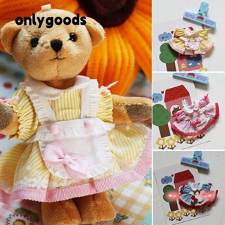 ONLYGOODS 公主裙,手工可愛娃娃可愛衣服,高品質 5 色洛麗塔娃娃裙,適合 10 釐米棉娃娃