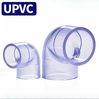 [.666.] UPVC透明90度直角彎頭PVC管接頭工業給水管配件大全160mm