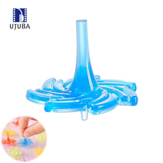 UJA-持久旋轉陀螺耐用陀螺彩色亞克力陀螺玩具兒童便攜式迷你陀螺儀教育男孩和幼兒