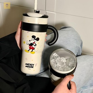 NEXO🌈米奇 保溫瓶 700ml 迪士尼卡通大容量保溫杯1200ml 冰霸杯 手把保溫瓶 雙飲保溫瓶 情侶316不鏽