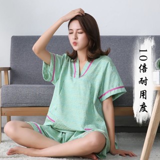 裂紋加厚純棉汗蒸服女款安然奈米男加固桑拿服足療按摩服大尺碼浴服25.6.11