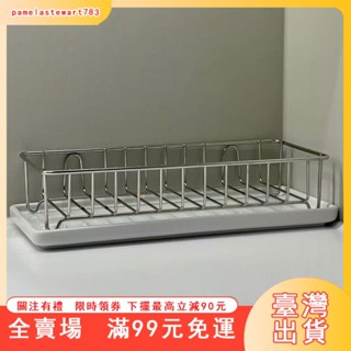 臺灣出貨 不銹鋼置物架廚房瀝水架衛生間浴室收納架牙刷架臺麵整理家用
