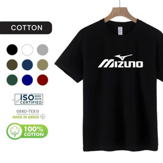 【現貨】MIZUNO 運動T恤 | 男女優質棉質男女通用 T 恤 | 街頭服飾 S–5XL L84。