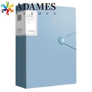ADAMESA4檔案夾,桌面儲存大容量A4檔案管理器,莫蘭迪顏色防塵多功能防水文件管理器合同