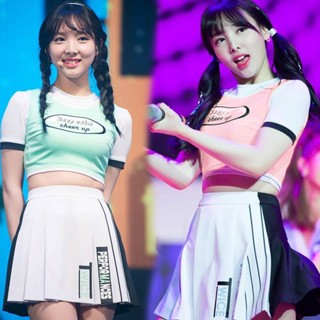 twice林娜璉運動會表演服 拉拉隊服韓國女團表演服啦啦操服裝Ready stock✨6686✨