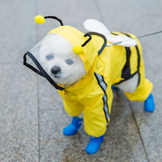 年反光可撞衝鋒色四腳防水雨衣雨外遛狗狗寵物衣服年度反光牽引防撞四足防水防雨色FGRT20250613