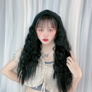 ❤️[限時免運][現貨下殺]❤️假髮女髮箍玉米燙長髮韓國泡麵捲蓬鬆波浪長捲髮頭套