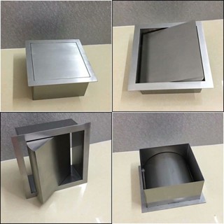 高顏不鏽鋼圓形方形304不鏽鋼嵌入式檯面垃圾桶蓋無蓋廁所廚房櫥櫃垃圾桶蓋Ready stock✨0693✨