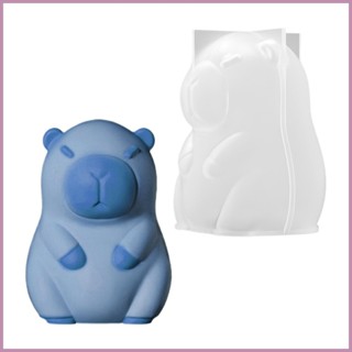 可愛的矽膠模具 3D Capybara Ice Mold 靈活的可重複使用不粘可愛的冰淇淋蛋糕冰塊模具 explanph