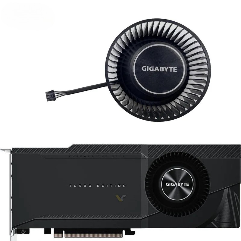 全新適用於技嘉 GeForce RTX3080 3080ti 3090 4090 4090D TURBO 顯卡更換風扇