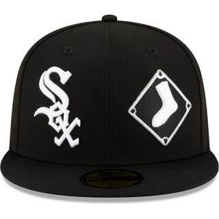 New Era Black Chicago White Sox Patch Pride 59fifty 側刺繡棒球帽