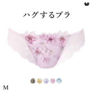 華歌爾Wacoal丁字褲女薄款透氣柔軟無痕日系蕾絲性感低腰女士內褲(40PXB478)(日本直郵)1