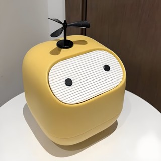 忍者款桌面垃圾桶辦公室帶蓋按壓式迷你桌上收納桶