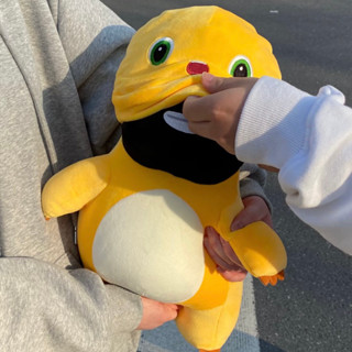 搞怪黑臉奶恐龍小黃龍玩偶恐龍毛絨玩具變身娃娃搞笑生日禮物搞笑黑臉牛奶恐龍小黃龍公仔恐龍頭髮chibang.my20250
