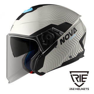 iRiE 3/4安全帽《NOVA 3.0》 ─ Reset BL11 消光淺奶灰/淺藍《品牌旗艦店》原裝隨箱附贈防霧片