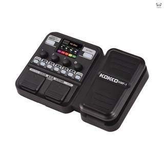 Kokko 綜合效果器 多效果吉他效果器帶踏板 6鼓機和Looper 40種節奏 KMF-1 美規 100-240V