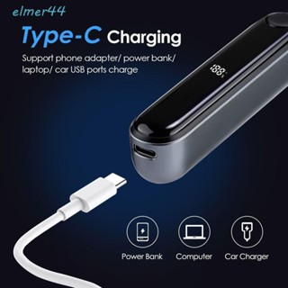 ELMER智慧鼻毛剪,LED數碼顯示可充電式電動鼻毛修剪器,旋轉刀頭無聲安全自動可水洗修剪器