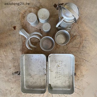 [asiutong2ii] 超稀有收藏家露營咖啡套件復古戶外懷舊濃縮咖啡倒套件便攜式迷你旅行濃縮咖啡機套裝 [TW]