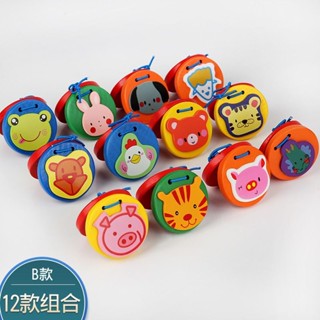 新品現貨蒙氏早教木質響板打板嬰兒打擊樂器兒童聽力音樂益智玩具寶寶卡通20250611