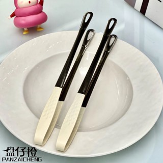 現貨熱銷/Hot spot sales盤仔橙廚房家用304不鏽鋼韓系烤肉夾燒烤韓系料理牛排吃到飽夾子