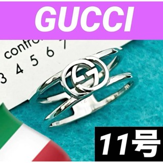 GUCCI 古馳 戒指 Interlocking系列 11號 mercari 日本直送 二手