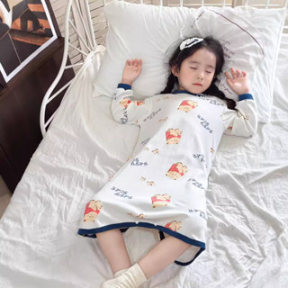 現貨秒發 新品寶寶睡袍 兒童睡裙女童居家服男童睡衣 春秋居家服嬰兒衣服 QQwM