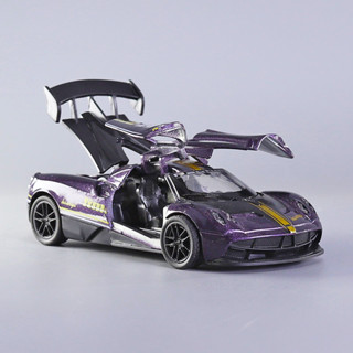 Hot Sale#帕加尼1:36閤金跑車模型兒童迴力小汽車男孩寶寶開門玩具車賽車5ff