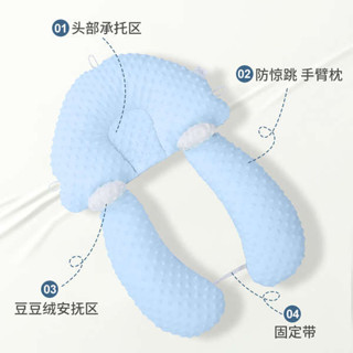 dono and dono 嬰兒睡枕 保護頸部區域 嬰兒定型枕頭糾正防偏頭型新生兒寶寶安撫0到6個月1歲摟睡覺神器