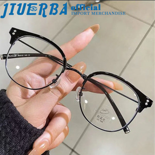 JIUERBA時尚防藍光金屬圓形男女電腦眼鏡