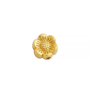 宏雲Hongyun-xs--沙金包金保色雙面通孔花朵隔珠8mm葵花編繩串珠資料diy飾品配件
