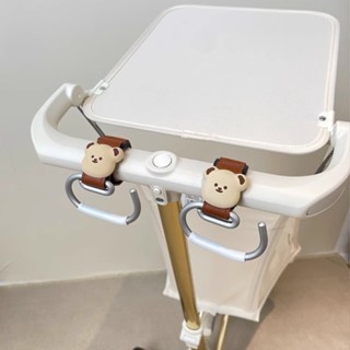 ins韓版實用寶寶嬰兒車掛鉤 超大承重雜物粘鉤 小熊高顏值鉤子 嬰兒車配件 手推車配件 車子掛鉤