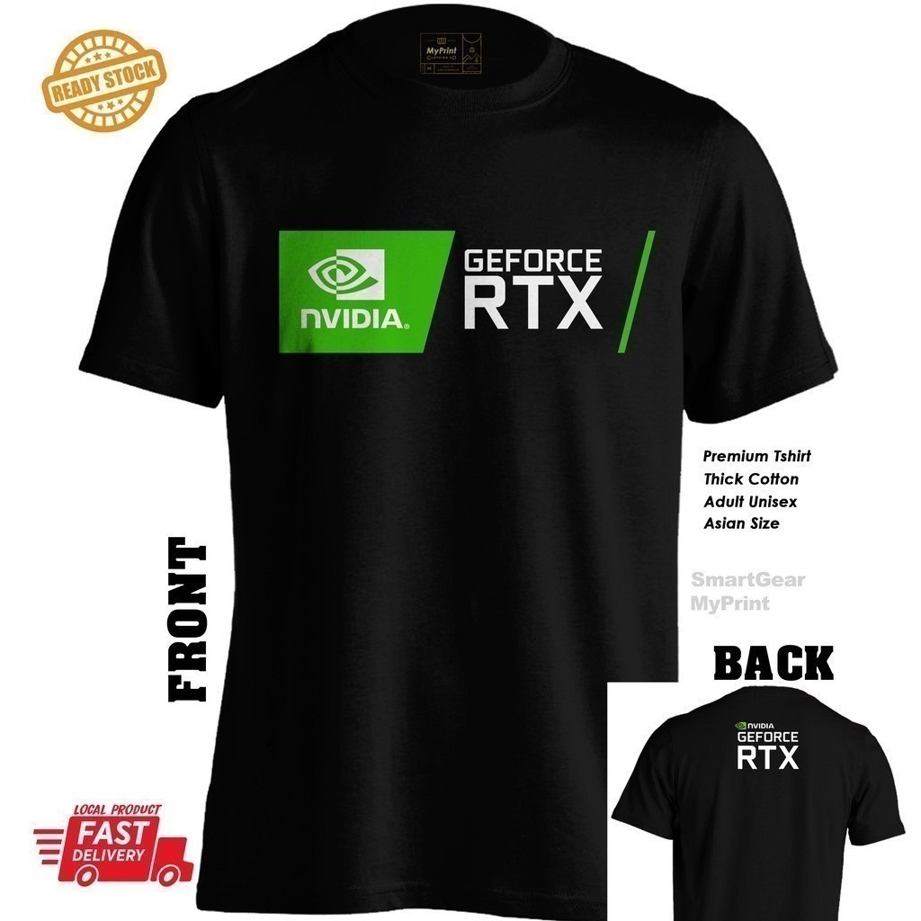 時尚 2025 Nvidia Geforce Rtx T 恤遊戲英特爾 Amd 電腦