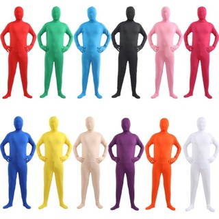 ✨免運特價#萬聖節演齣摳像服裝隱身衣成人兒童彈力cos連體男女全包緊身衣服#萬貨行