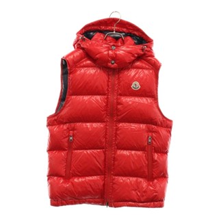 MONCLER 蒙克萊 21AW 寶馬背心炸彈背心標誌拼接羽絨背心紅色 G20911A00152 68950 日本直送