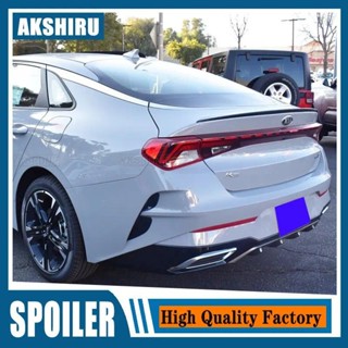 適用於起亞 Optima K5 GT 2020 2021 K5 DL3 擾流板 ABS 塑膠光面黑色後行李箱唇擾流板汽車