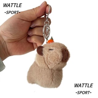 WA-SPORT Capybara 鑰匙扣,毛絨卡哇伊 Capibara 毛絨玩具,卡哇伊軟毛絨動物玩偶包配件