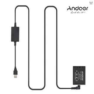 Andoer DR-E12 佳能LP-E12假電池 帶5V 2A單USB升壓線 適用於佳能M/ M2/ M10/ M50