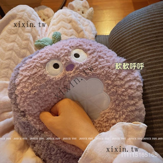 臺灣出貨🎀.鼕暖手捂抱枕可插手鼕季午睡枕水果山竹學生睡覺網紅靠墊女